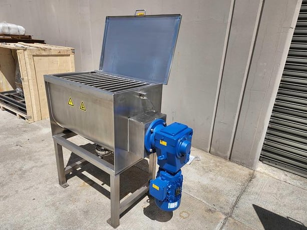 5 cu.ft. 304 Stainless Steel ribbon mixer, 3 HP, new, uused, 2 yr warranty - Image 3
