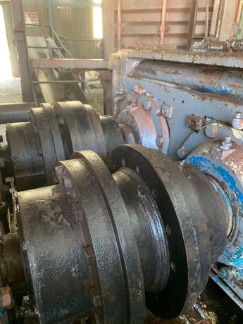 No. MS150 Komarek-Greaves (Bepex), briquetting press, 55 kW, 20" roll diameter 16 segments per roll - Image 4