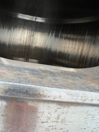1000 gallon Stainless Steel jacketed tank with steep cone bottom - Image 4