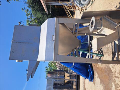 Stainless steel bag break station for manual feed bag break, Stainless Steel receiving hopper - Image 1