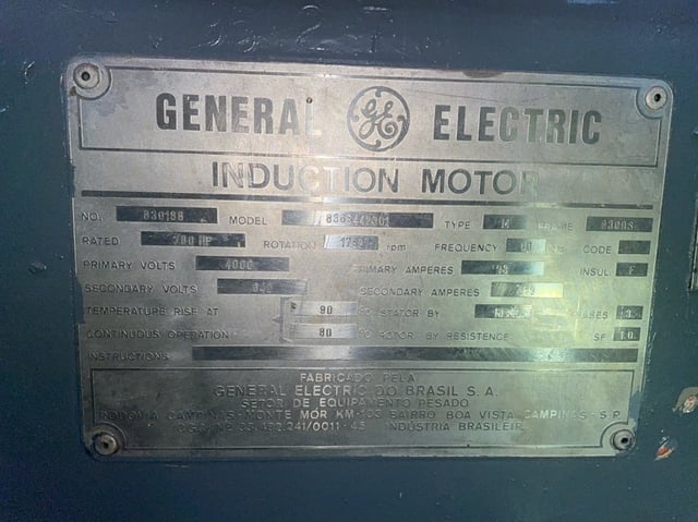700 HP 1800 RPM General Electric, Frame 8309S, TEFC BB TUBE, 4000 Volts - Image 1