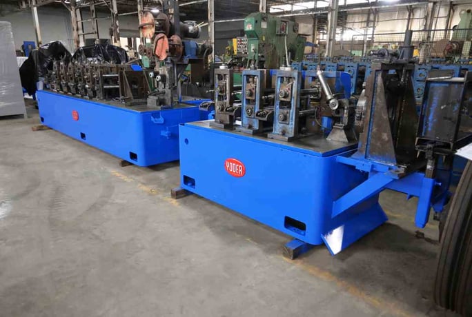 2-1/2" x .095" Yoder #M2, high freq. tube Miller line, forming mill, welding, sizing, MillDrive, coolant, 75 - Image 3