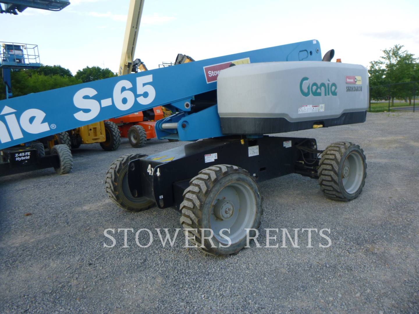 Genie Industries #S65, Deutz Dsl Tier 4f 4wheel Drive Boom Lift, S/N S60H-36838, 2017 - Image 1