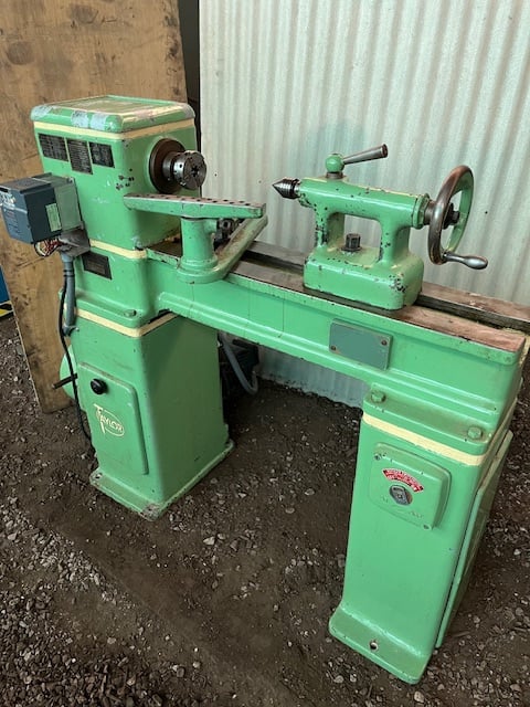 14" x 20" Taylor #1570, 6 speeds: 365-2242 RPM, Fuji Electric Frenic-Mini (C2) inverter, 1-1/2 HP, tooling - Image 1