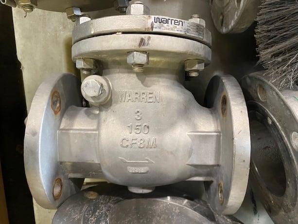 Warren #SW-CH, size 4 check valve, 2018 (5 available) - Image 1