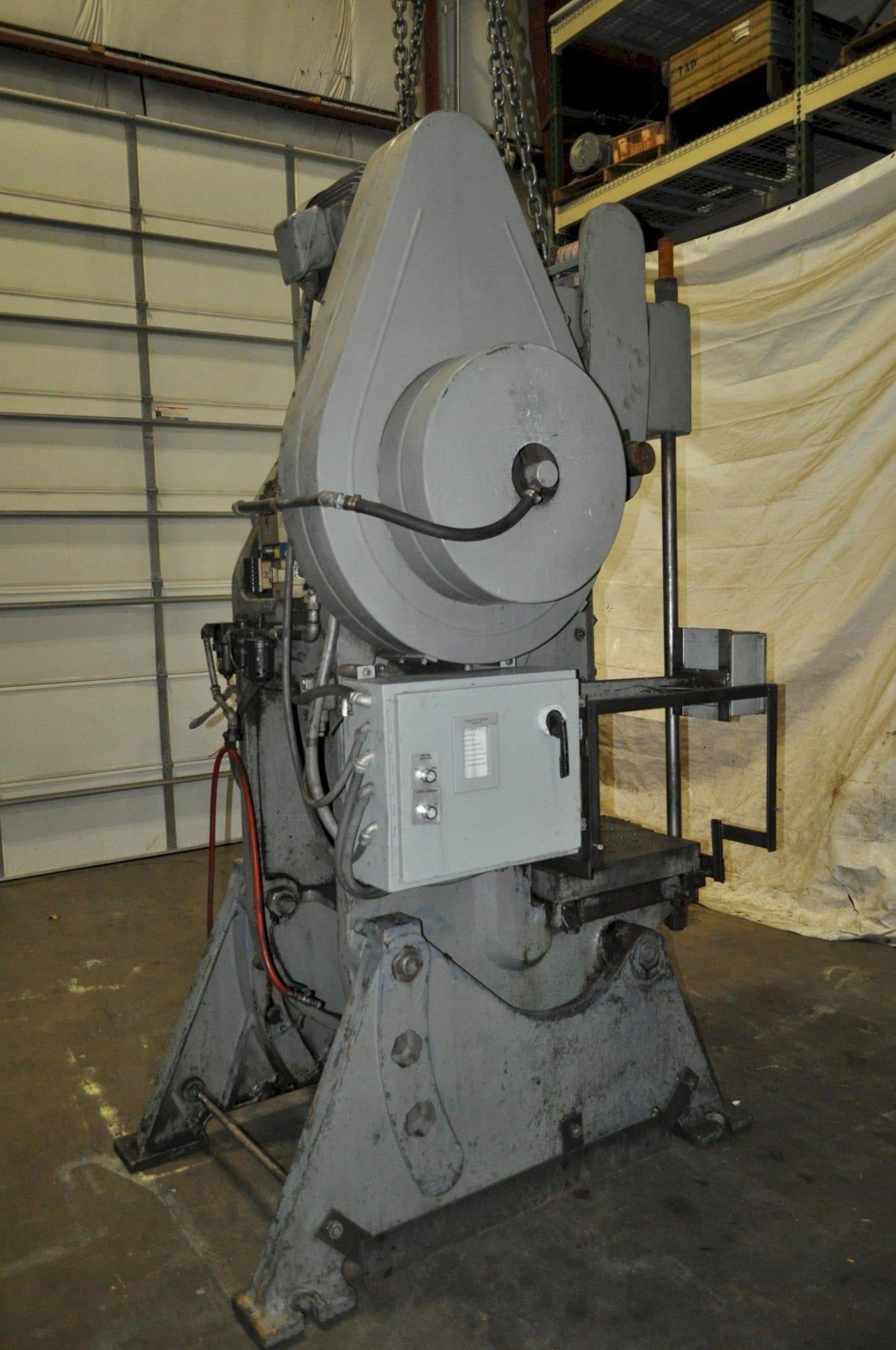 80 Ton, South bend / South Bend #80-BG-AC, OBI Press, 4" Stroke, 15.54" Shut Height, 44 SPM, 16.25" x 13.25" - Image 3