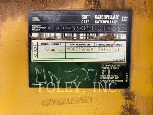 Caterpillar 963K, Track Loader, 5533 hours, S/N: LBL00683, 2018 - Image 6