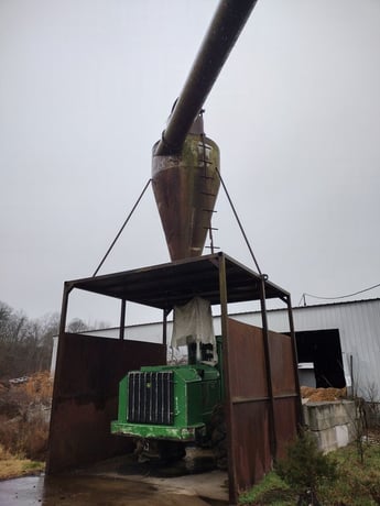 8' x 24' Drum Dryer with Webb Burner, drum, burner, cyclone ductwork and blower - Image 4