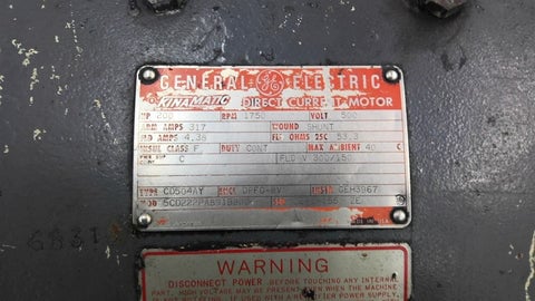 200 HP 1750 RPM General Electric 5CD22PA891B800, Frame CD540AY, DPFG-BV, 500 VA, 150/300 VF - Image 2
