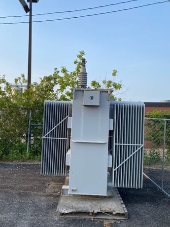 2500/3333 KVA 27600 Delta Primary, 600Y/347 Secondary, 3 phase oil field transformer - Image 3