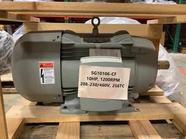 10 HP 1175 RPM Siemens, Frame 256TC, ball bearing, 230/460 Volts, new - Image 1