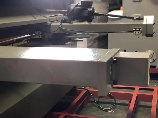 14 gauge x 10' GMC #EPS-1014E, mechanical shear, 36" Back Gauge, (2) 24" front support arms, new - Image 3