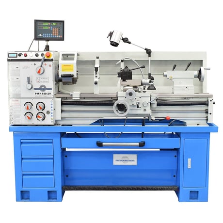 14" x 40" Precision Matthews #PM-1440-2V-w/2axDRO, Precision Lathe, 9" swing over cross slide - Image 1