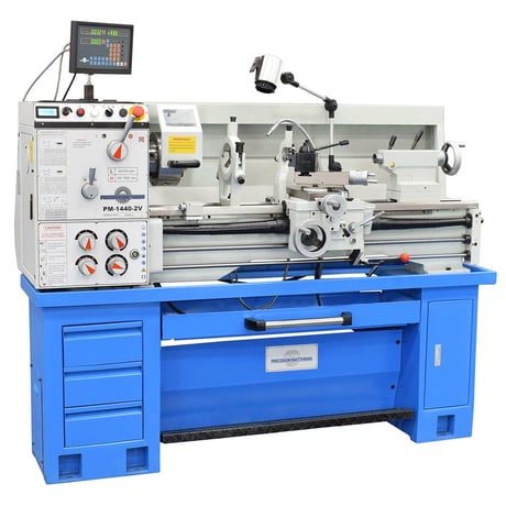 14" x 40" Precision Matthews #PM-1440-2V-w/2axDRO, Precision Lathe, 9" swing over cross slide - Image 2