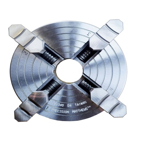 8" Precision Matthews 8" High Precision 4-Jaw Lathe Chuck, D1-4 Mount - Image 2