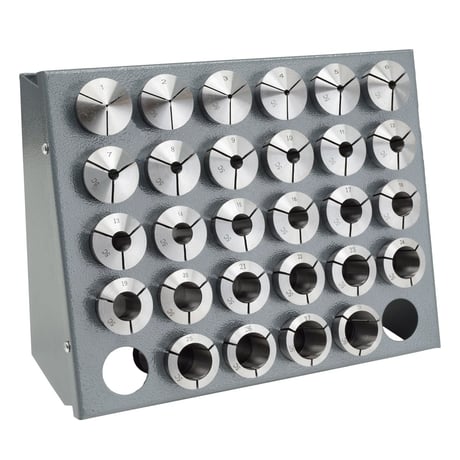 Precision Matthews 28 Pc. 5C Precision Metric Collet Set, 1mm-28mm - Image 1