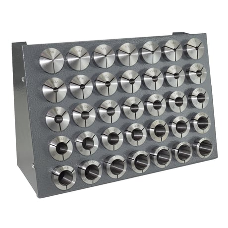 Precision Matthews, 18 Pc. Precision Inch 5-C Collet Set, 1/16" to 1-1/8" - Image 1
