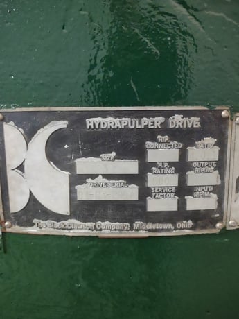 Black Clawson #Hydrapulper, Pulping Machine, Size 3, 500 HP, 4:01 Raio - Image 10