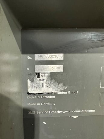 DMG, Mori #DMU-125U, 5-Axis machining center, serial #11460000383, 2006 - Image 3