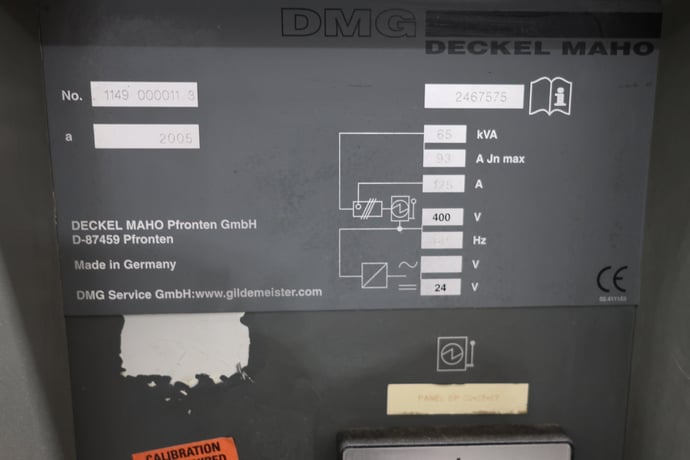 DMG, Mori #DMU-125U, 5-Axis machining center, serial #11460000383, 2006 - Image 6