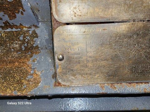 300 HP 1800 RPM Reliance RW5-7219-A1-LD, Frame 449TS, 460 Volts - Image 2