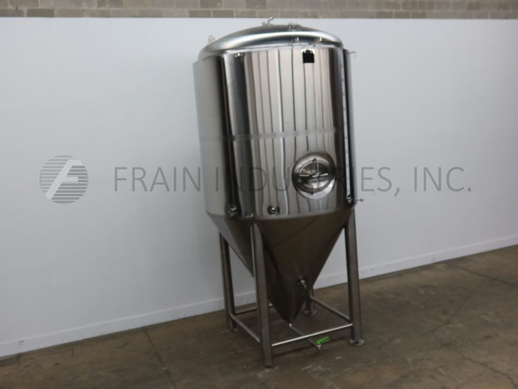 2300 gallon Alpha Brewing, Stainless Steel Jacketed Tank, 79" diameter X 79" Straight side, 43 PSI - Image 1