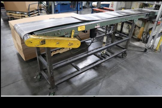 18" wide x 16' long, Hytrol, belt conveyor, 42" belt height, #14323J - Image 1