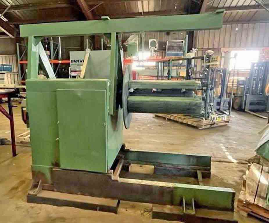12000 lb. American Steel Line #1000, motorized uncoiler, 36" mandrel, manual expansion - Image 2