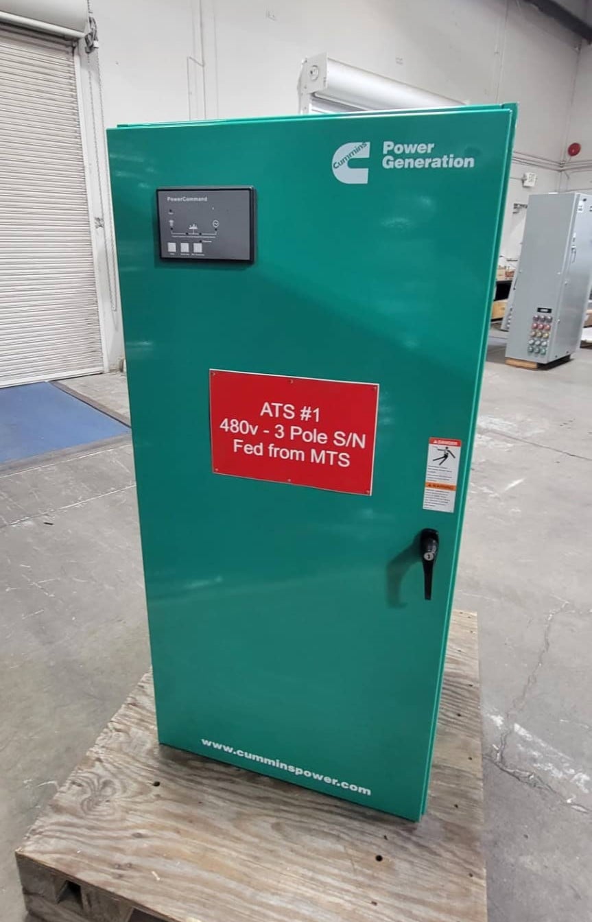 400 Amp. Cummins OTECC-1662309, automatic transfer switch, 480 Volts, 2016 - Image 1