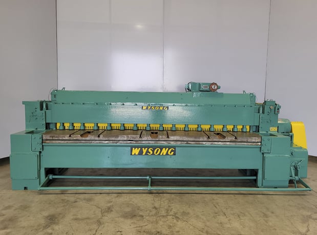 1/4" x 10' Wysong #103, mechanical shear, 10 HP, motorized Back Gauge - Image 1