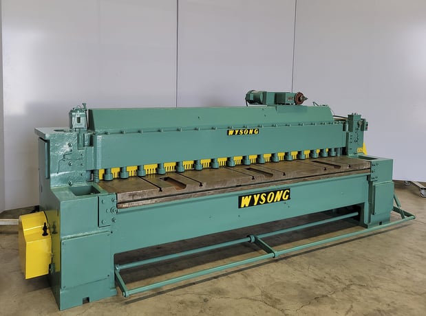 1/4" x 10' Wysong #103, mechanical shear, 10 HP, motorized Back Gauge - Image 2