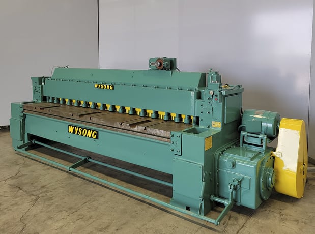 1/4" x 10' Wysong #103, mechanical shear, 10 HP, motorized Back Gauge - Image 3