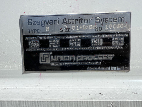 Union Process Szegvari attritor system #01HD/DM type B, lab size, 1 HP - Image 7