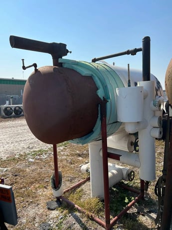 500 Gal., Fabricorp LLC, Horizontal Ammonia Recirculator, 36" diameter x 90" L, 250 PSI @ 250&deg;F, 2002 - Image 5