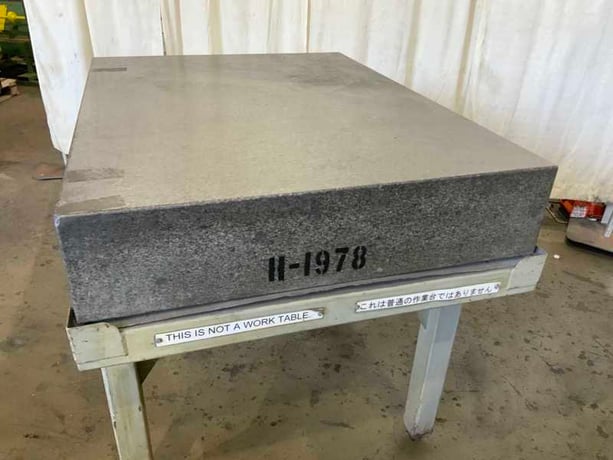36" x 48" Granite Surface Combustion plate, charcoal color, 42" height on stand - Image 2