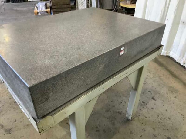 36" x 48" Granite Surface Combustion plate, charcoal color, 42" height on stand - Image 3