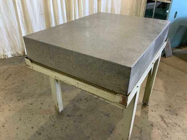 36" x 48" Granite Surface Combustion plate, charcoal color, 42" height on stand - Image 9
