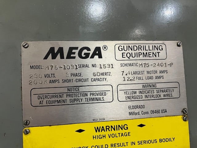 3/4" x 15" Eldorado #Mega-M75-1031, high pressure coolant - Image 5