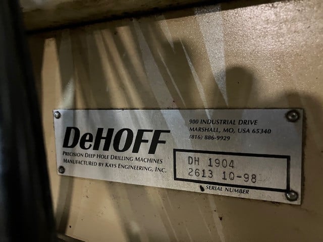 1" x 30" DeHoff, CNC gun drill, 1 spindle, GE/Fanuc controls, knee type - Image 7