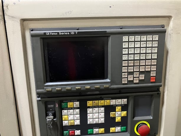 Hardinge #CHNC-II, GE/Fanuc 18T controls, 14" swing, 1.6" bar, 12.5" turning length, very nice - Image 2