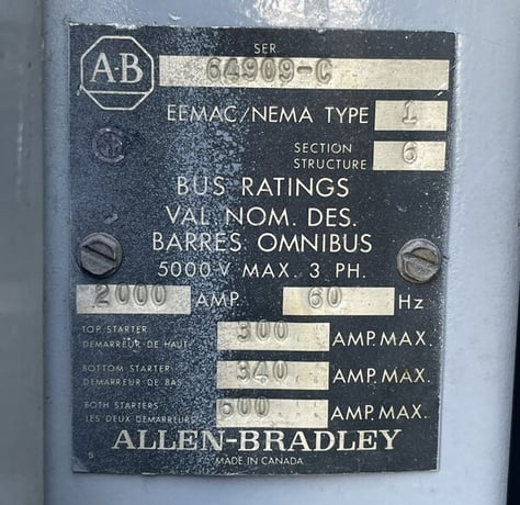 2000 Amps, Allen-Bradley, 5000 Volts medium voltage starter - Image 2