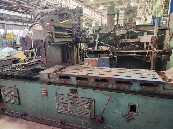 Rockford, 60" x 22" table, 0-16" working height, 60" X-axis, 3 phase, 460 V. - Image 1