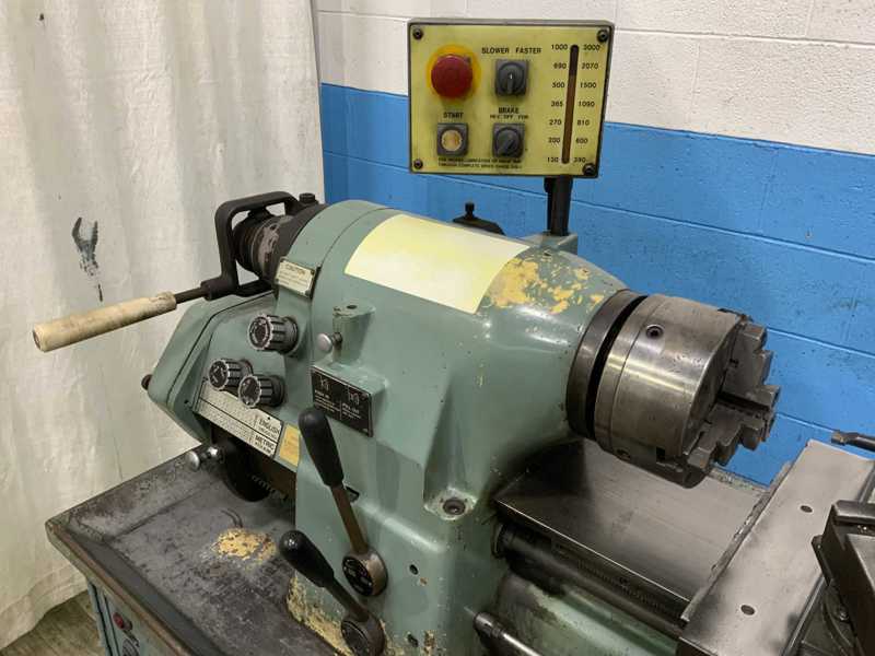 11" x 20" Victor #618EM, precision engine lathe, 3-jaw chuck, inch/metric threading, 1 HP - Image 2