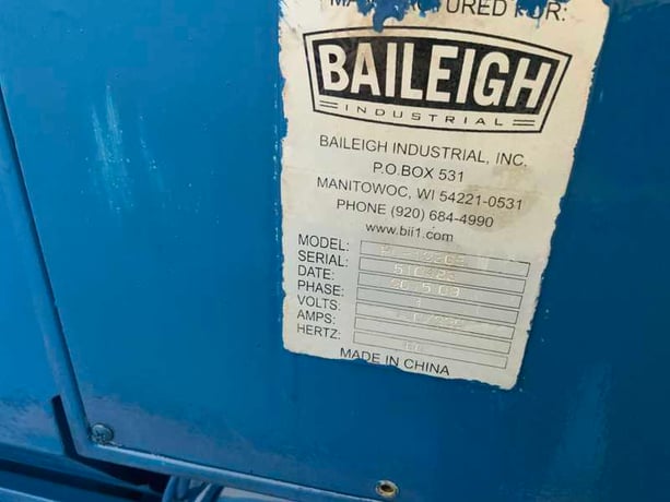 12" x 36" Baileigh #PL1236, gap bed engine lathe, 7-25/32" swing over cross slide, 3-jaw 6" chuck - Image 9