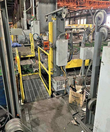 Samuel #SMSBM10/VS32, bar & shapes packaging line, 40' infeed conveyor length, hydraulic power unit - Image 2