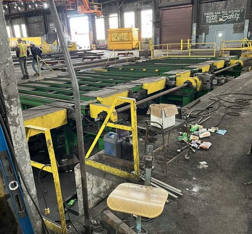 Samuel #SMSBM10/VS32, bar & shapes packaging line, 40' infeed conveyor length, hydraulic power unit - Image 3