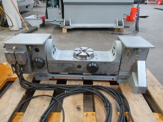 Haas #TR-160, 2-Axis programmable trunnion table, 6.3" rotary platen, Sigma 1 brushless drives, air brake - Image 2
