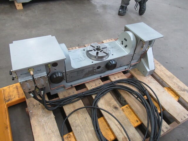 Haas #TR-160, 2-Axis programmable trunnion table, 6.3" rotary platen, Sigma 1 brushless drives, air brake - Image 8