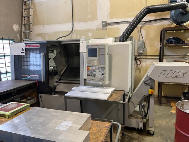Mori Seiki #NLX-2500MC, CNC lathe with LNS chip feeder, 31" swing, 10" chuck, 3.1" bar, 2012 - Image 1