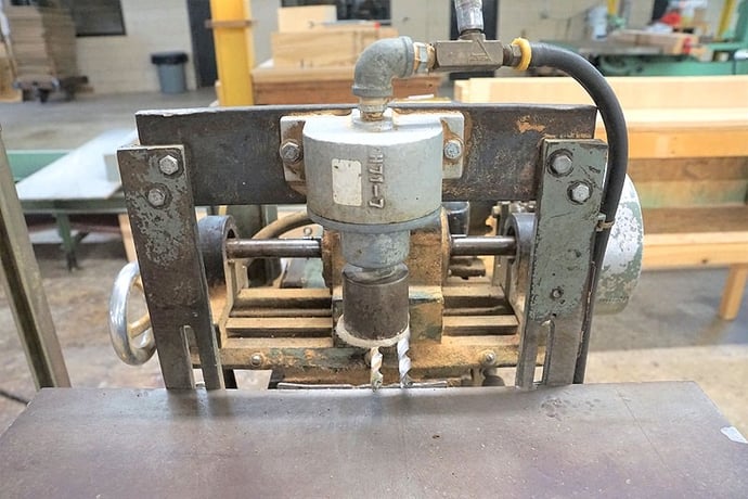 2 Spindle, Woodtech #GH-2, horizontal boring machine, 1"-9" drill centers, 12" L x 24" W table - Image 2